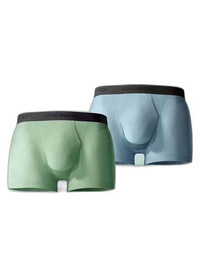 Men's Cooling Separate Pouch Boxer Briefs Dual Pouch Underwear