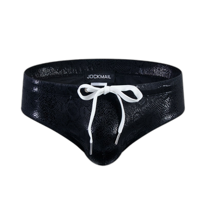 Metallic Snakeskin Bikini Brief