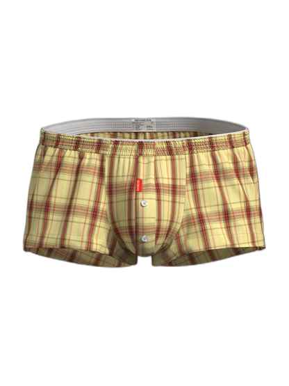 2 Pack Men's Supportive Large Pouch Odor-Resistant Antibacterial Seamless Boxer Shorts