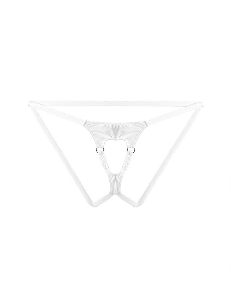Men's Solid Color Hollow Ring Sexy Jockstrap