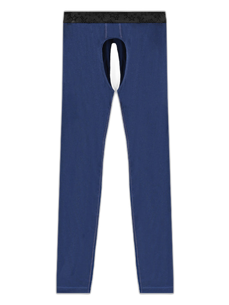 Men's Pure Cotton Open Crotch Breathable Warm Pants