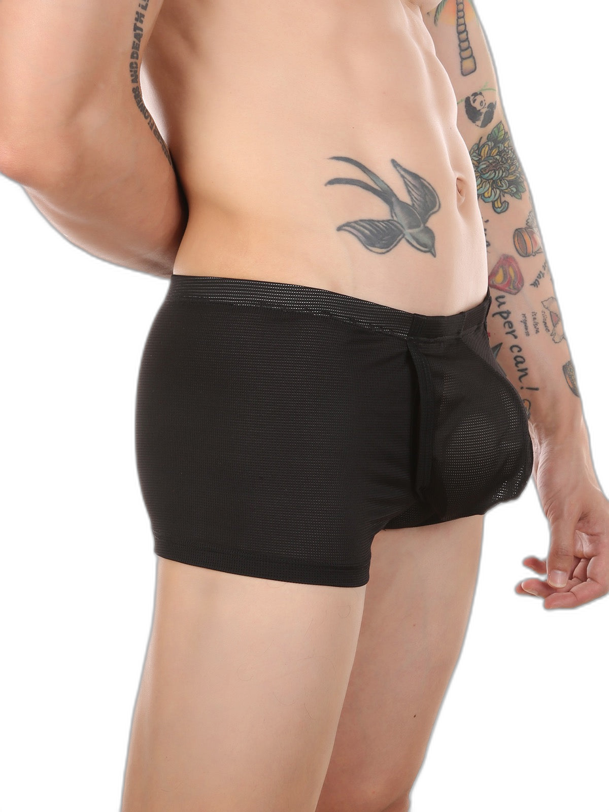 Men's Big Pouch U-convex Trunks with Fly