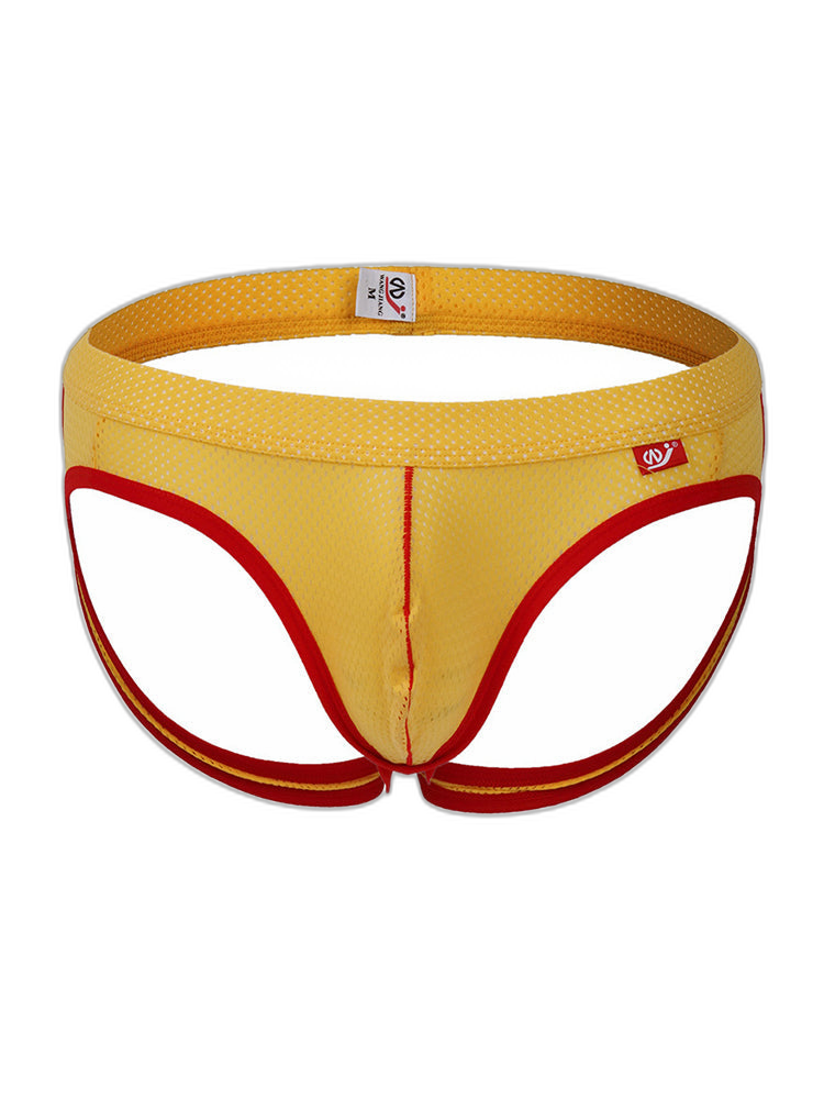 4 Pack Men's Low Waist Sexy Breathable Butt Lifting Stylish Comfortable Jockstrap