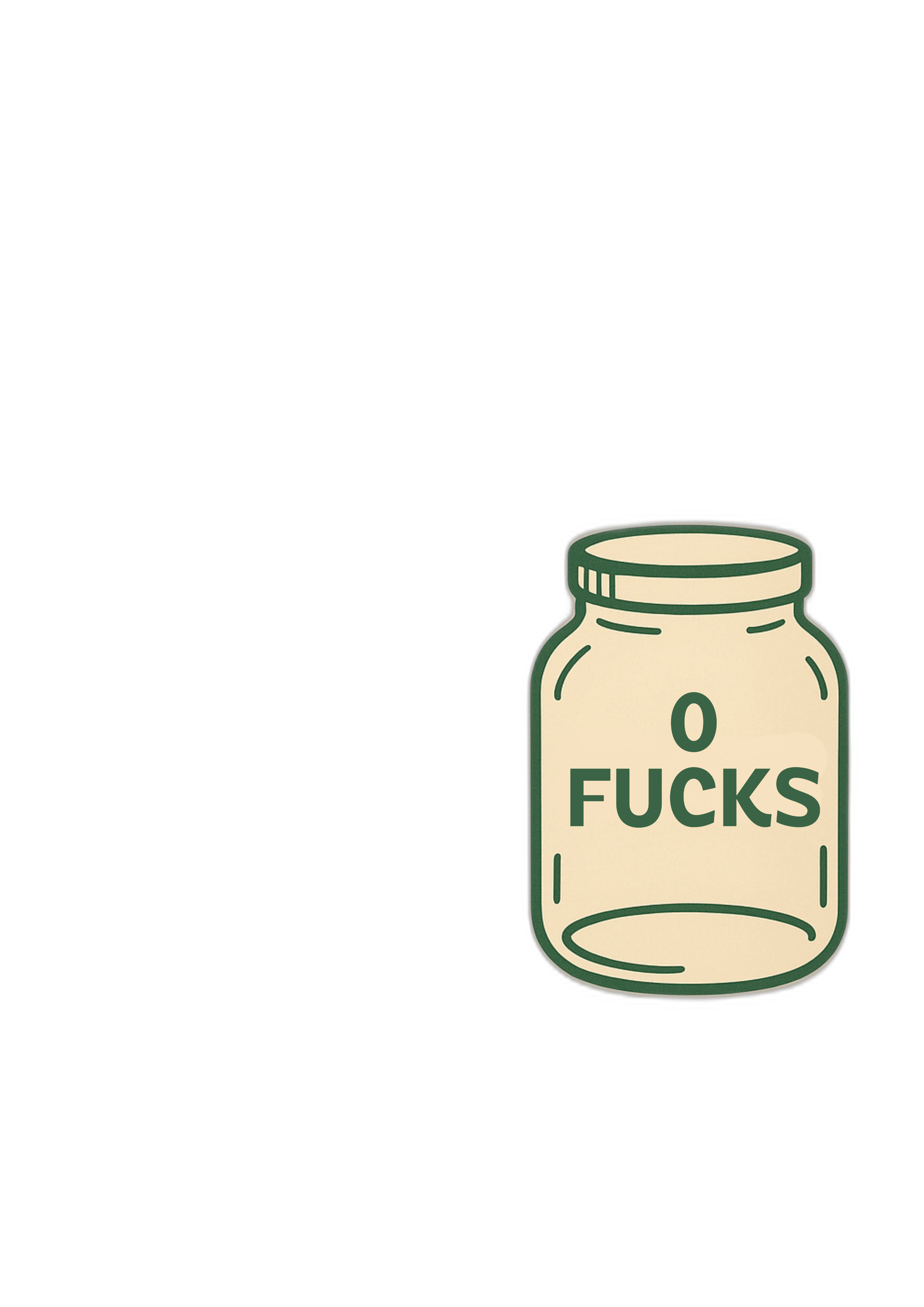 0 Fucks Print
