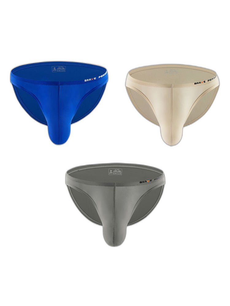 3 Pack Men's Sexy Comfortable Large Pouch Bikini