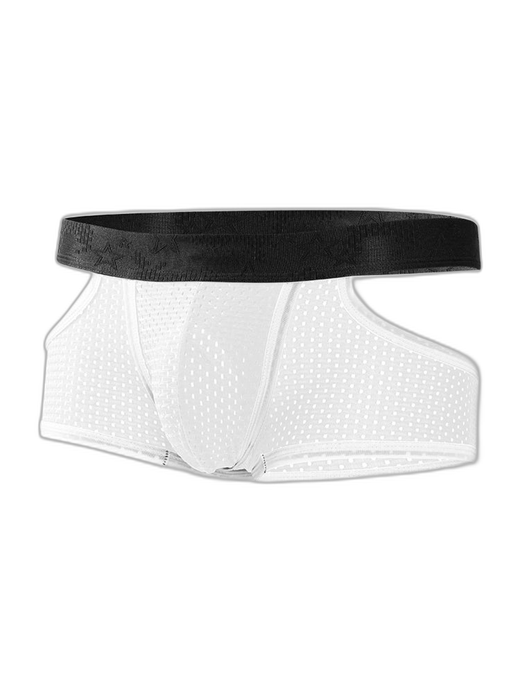 3 Pack Men's Breathable Mesh Lightweight & Airy Supportive Fit Trunks