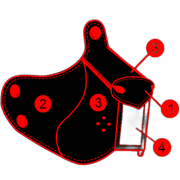 Build Your Own Neoprene FRISKY Puppy Muzzle