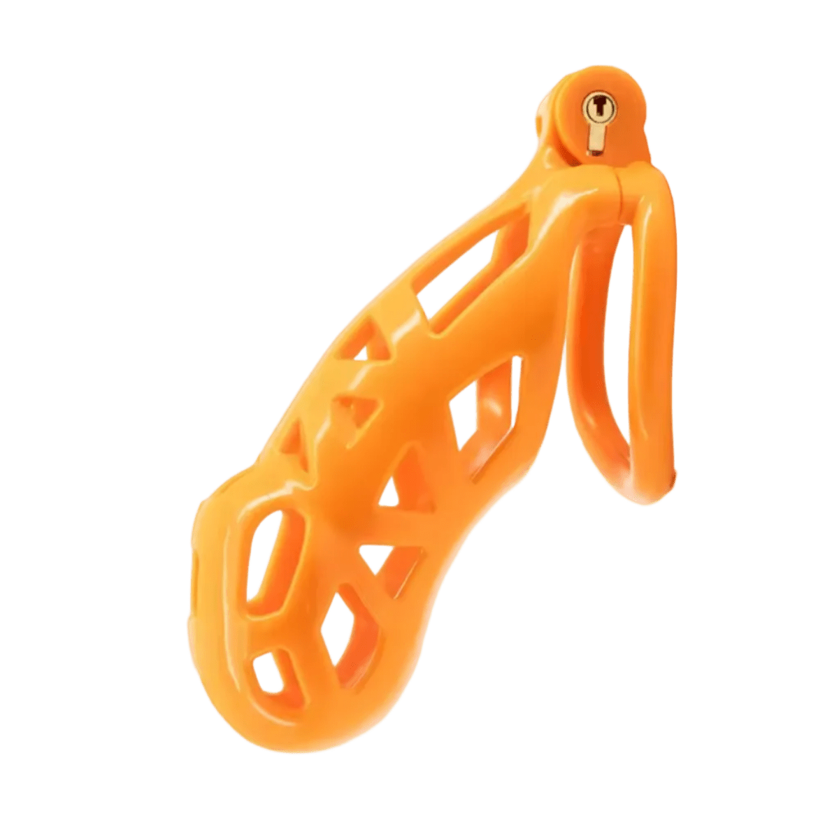 Chastity Cage Obedient Orange - The Pup Play Hub