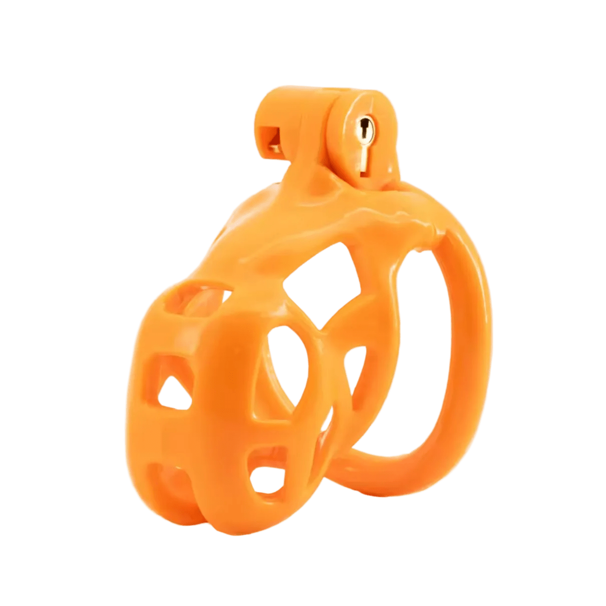 Chastity Cage Obedient Orange - The Pup Play Hub