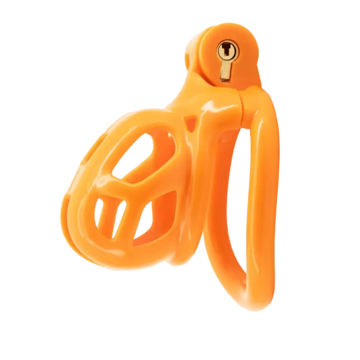 Chastity Cage Obedient Orange - The Pup Play Hub