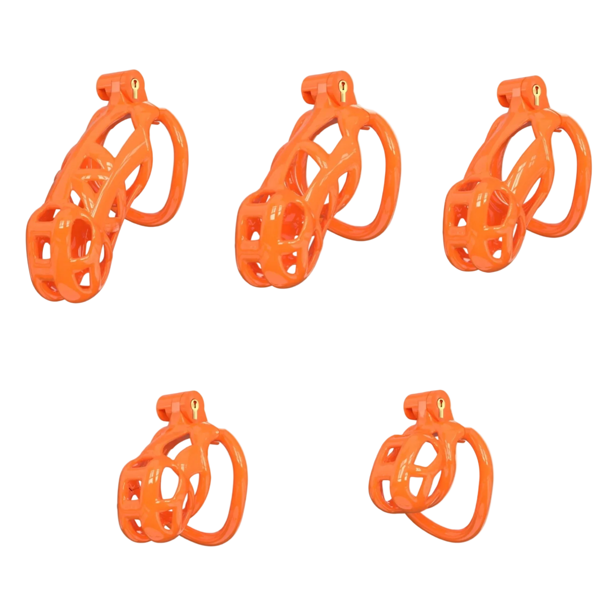 Chastity Cage Obedient Orange - The Pup Play Hub