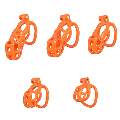 Chastity Cage Obedient Orange - The Pup Play Hub