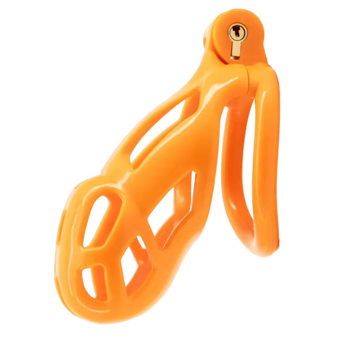 Chastity Cage Obedient Orange - The Pup Play Hub