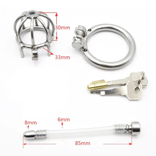 MICRO CHASTITY CAGE URETHRAL LITTLE PUMPKIN