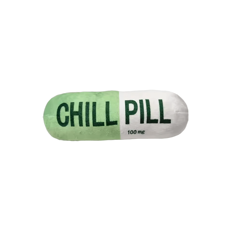 Chill Pill Plushie Green - The Pup Play Hub