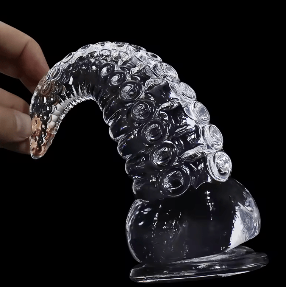 Clear Silicone Tentacle Dildo - The Pup Play Hub