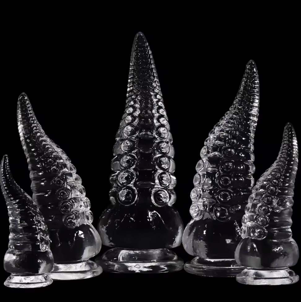 Clear Silicone Tentacle Dildo - The Pup Play Hub