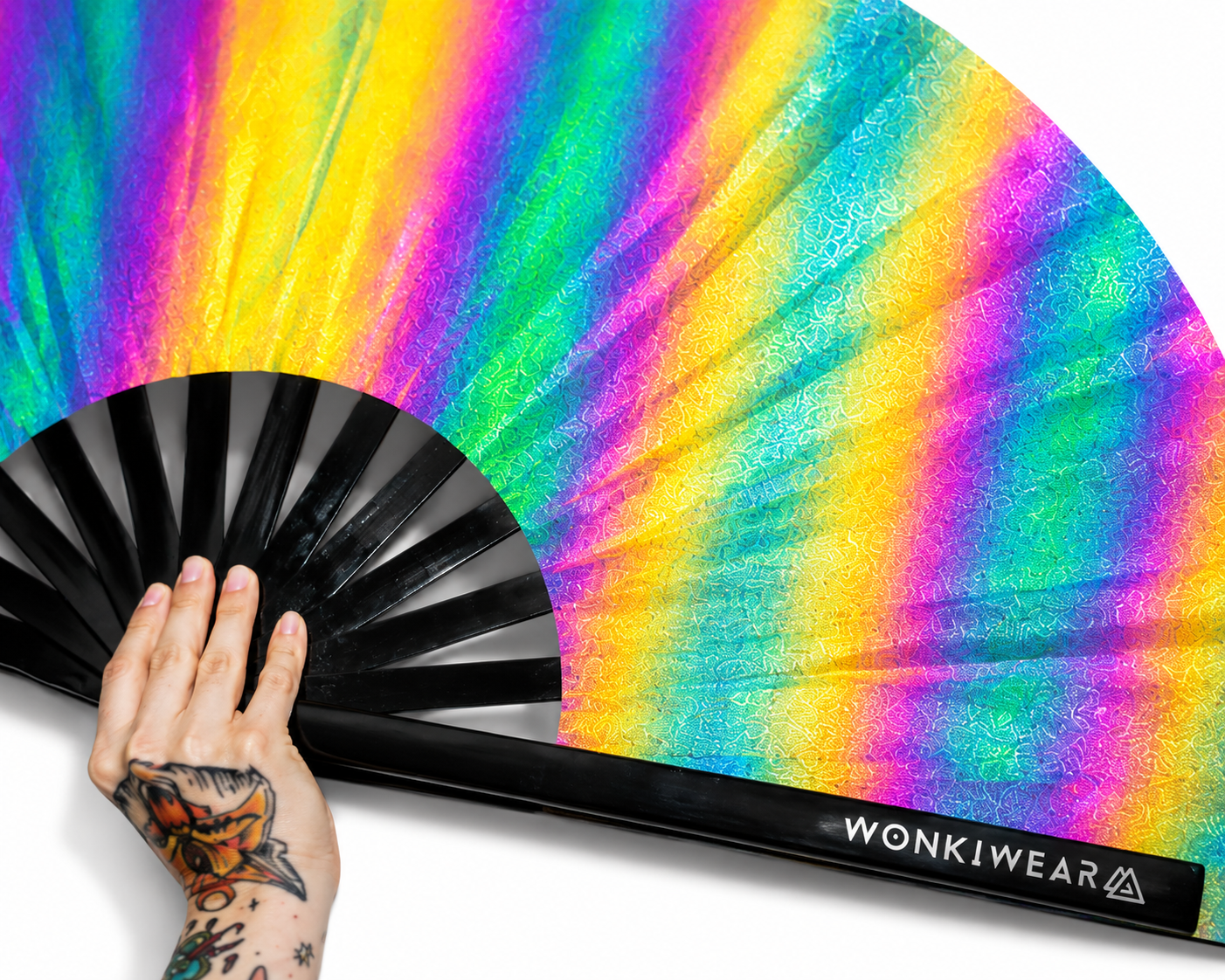 Oil Slick XL Reflective Festival Fan