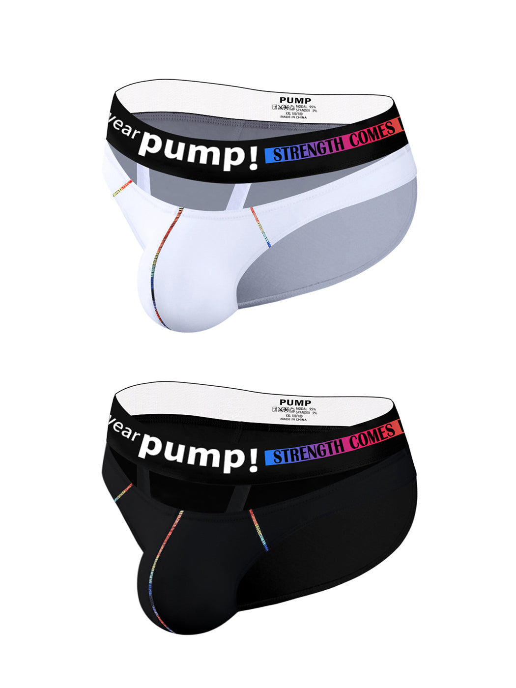 2 Pack Men’s Sexy Low-rise Garter Briefs