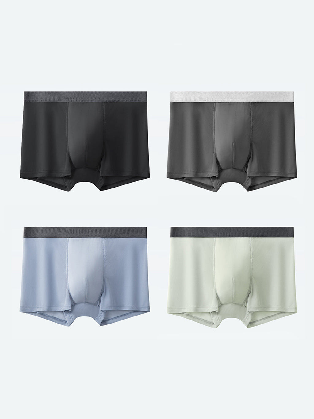 4 Pack Men’s Seamless Comfy Pouch Trunks