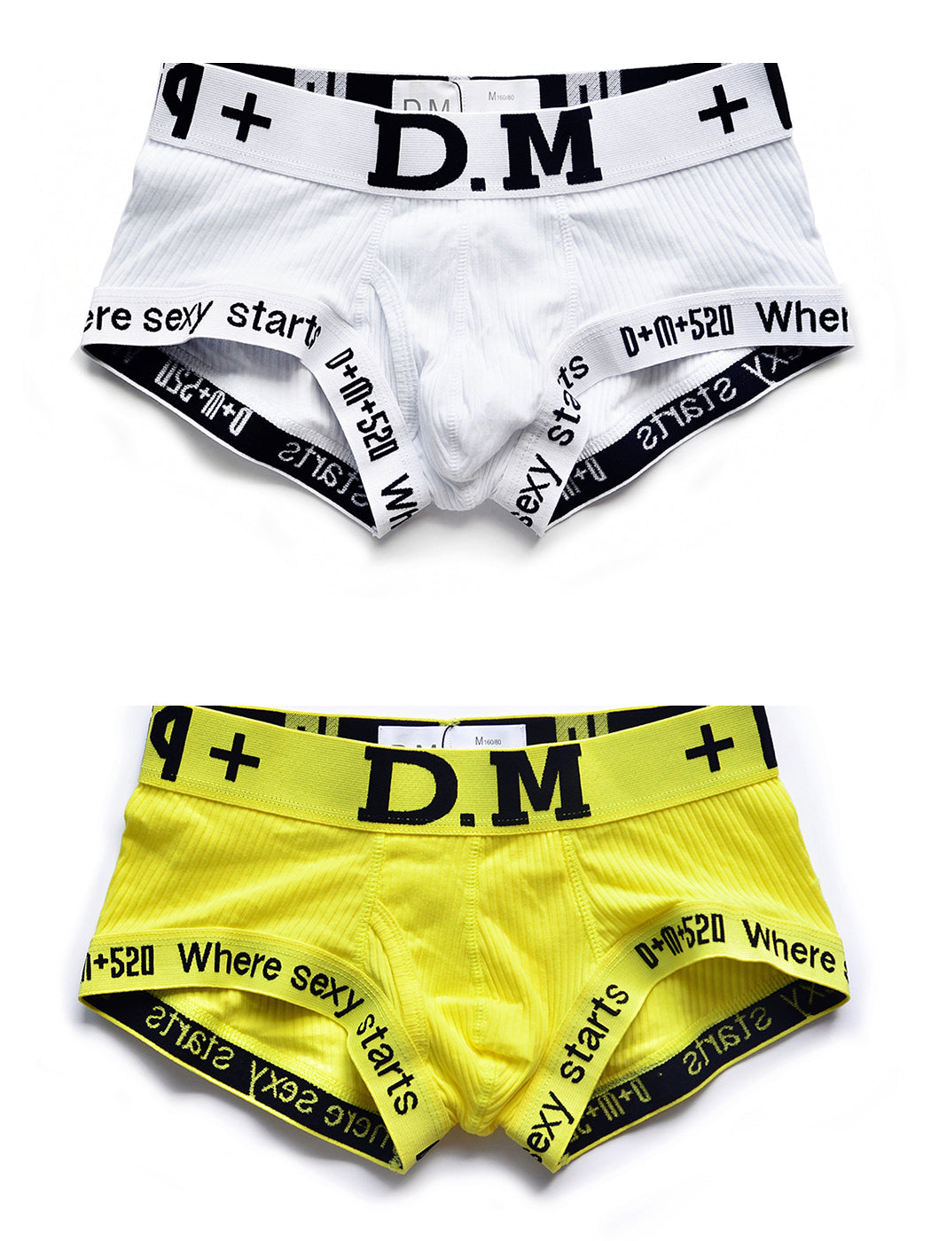 2 Pack Men's Low-rise Sexy Side Opening Pocket Trunk