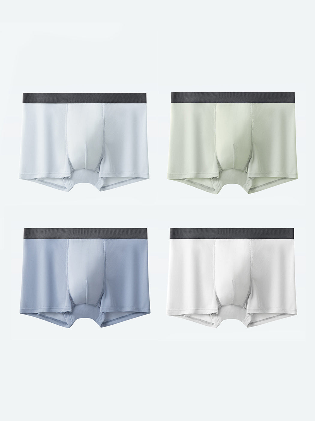 4 Pack Men’s Seamless Comfy Pouch Trunks