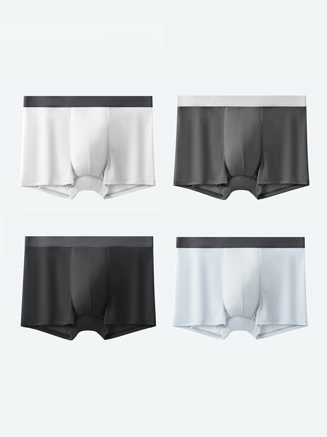 4 Pack Men’s Seamless Comfy Pouch Trunks