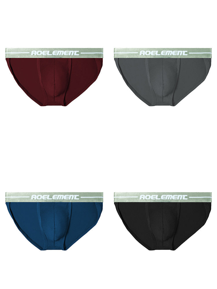 4 Pack Men's Sexy Bikini Brief Style Pouch Underwear