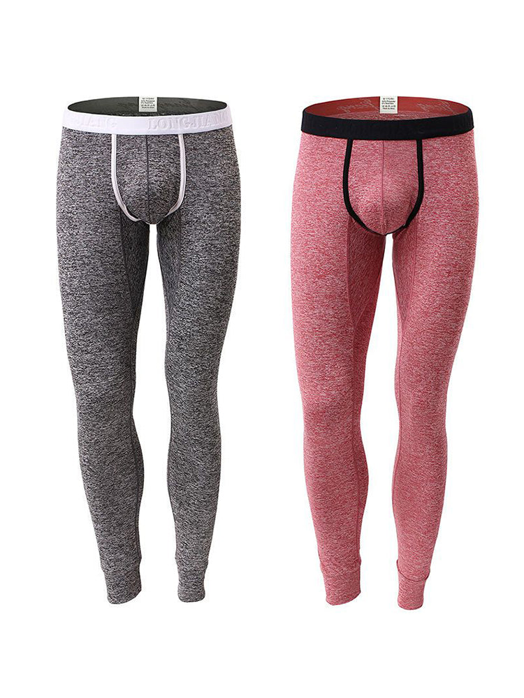 Men's U-Convex Pouch Sexy Base Layer Warm Pants Sleep Pants