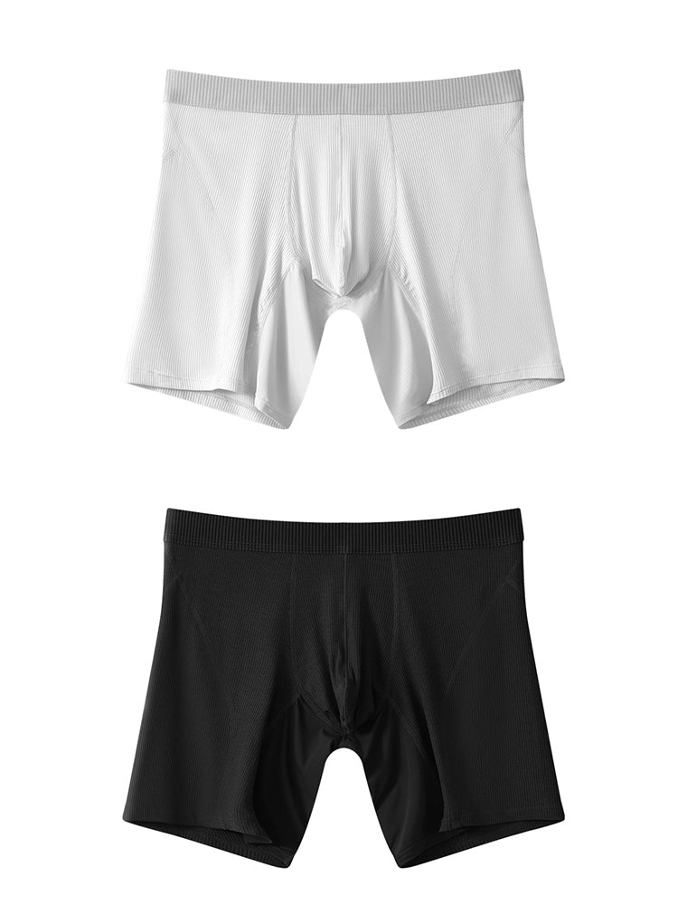 2 Pack Men’s Casual Ice Silk Midway Briefs