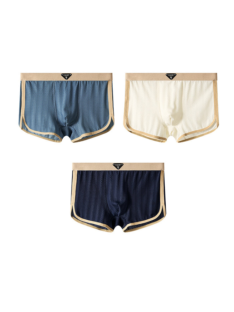 3 Pack Men’s Breathable Trunks – Soft and Skin-Friendly Comfort