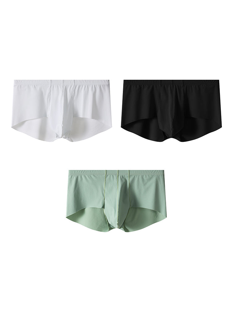 3 Pack Men's Cooling Seamless Trunks