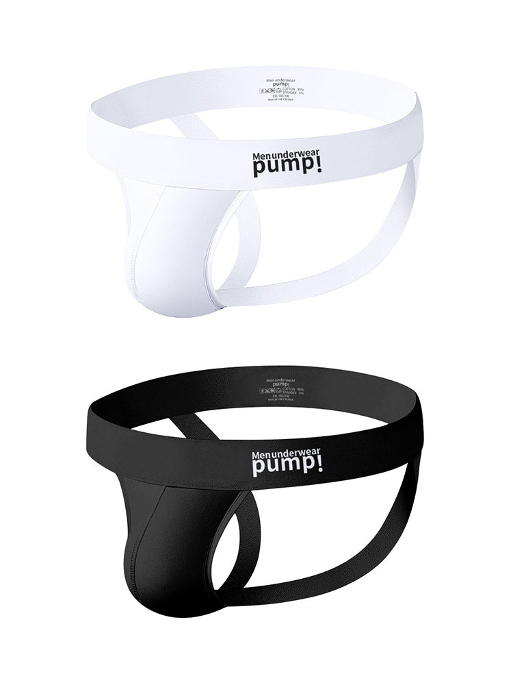 2 Pack Men's Sexy Thin Breathable Hip-Lifting Jockstrap