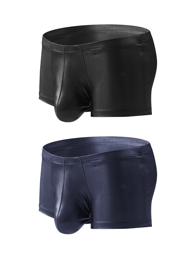 2 Pack Men's Big Pouch Performance Sexy Trunks