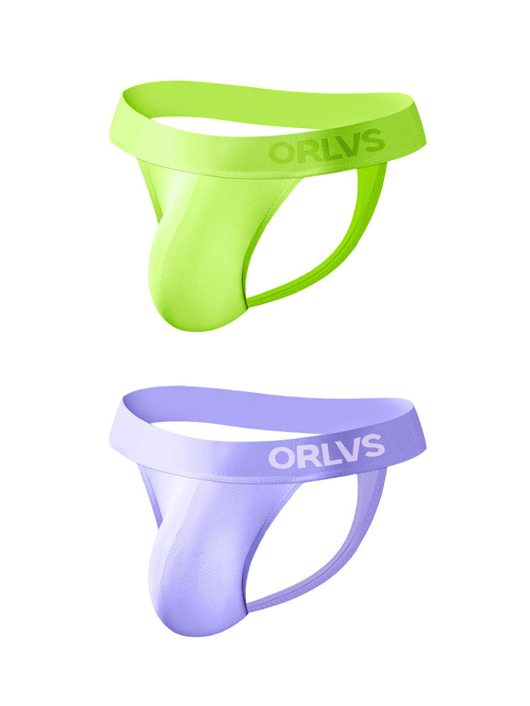 2 Pack Men's Large Pouch Enhancing Modal Breathable Thong