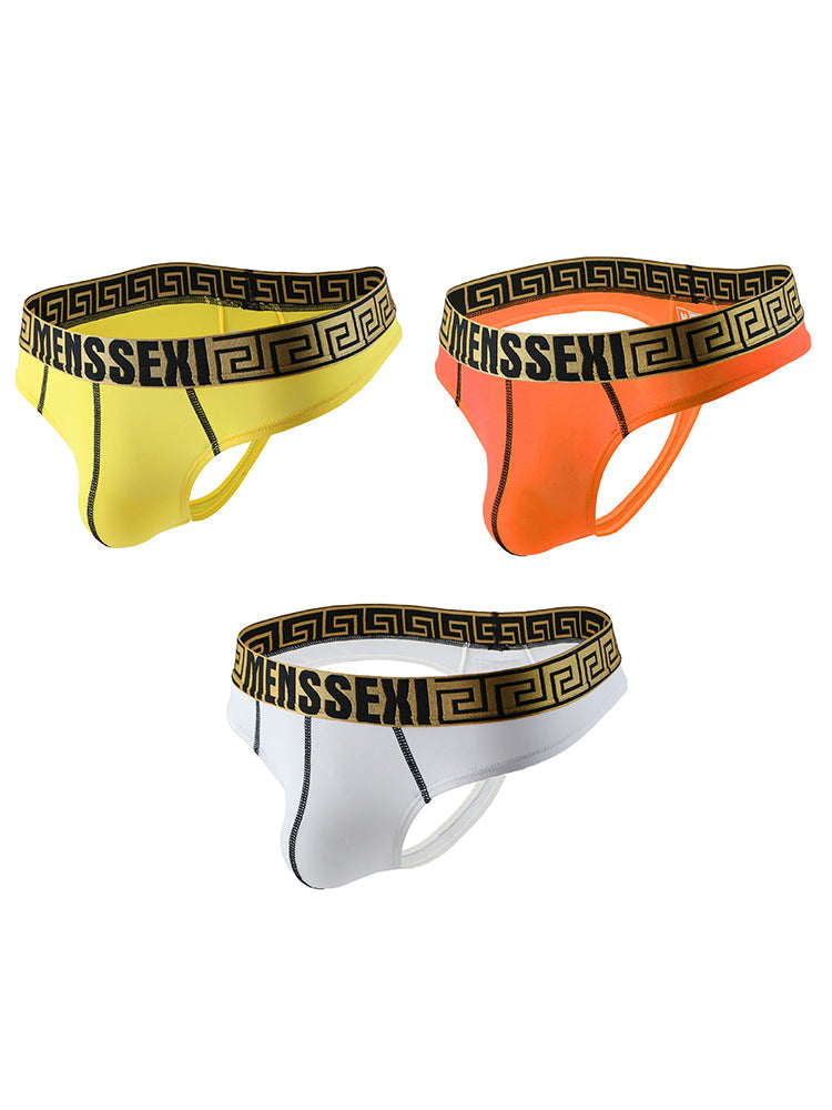 3 Pack Men's Sexy Soft Breathable Seamless Thong