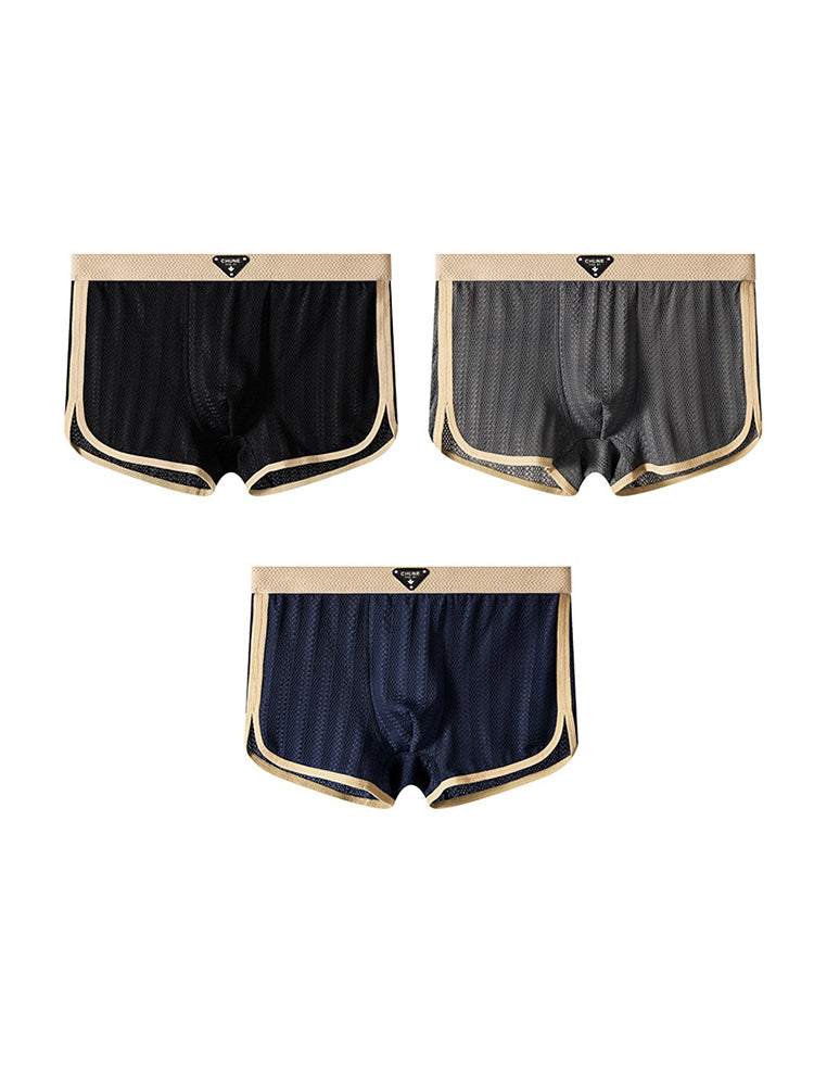 3 Pack Men’s Breathable Trunks – Soft and Skin-Friendly Comfort