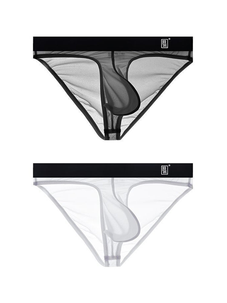 Men's Sexy Transparent Suspender Briefs