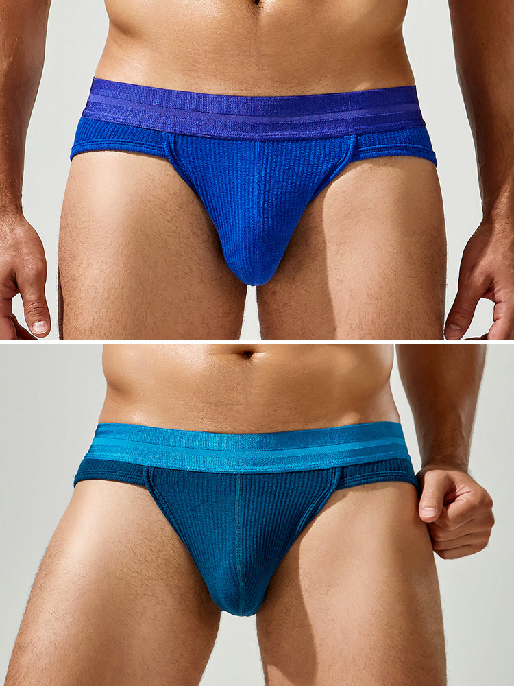 Sexy Spliced Color Briefs For Men