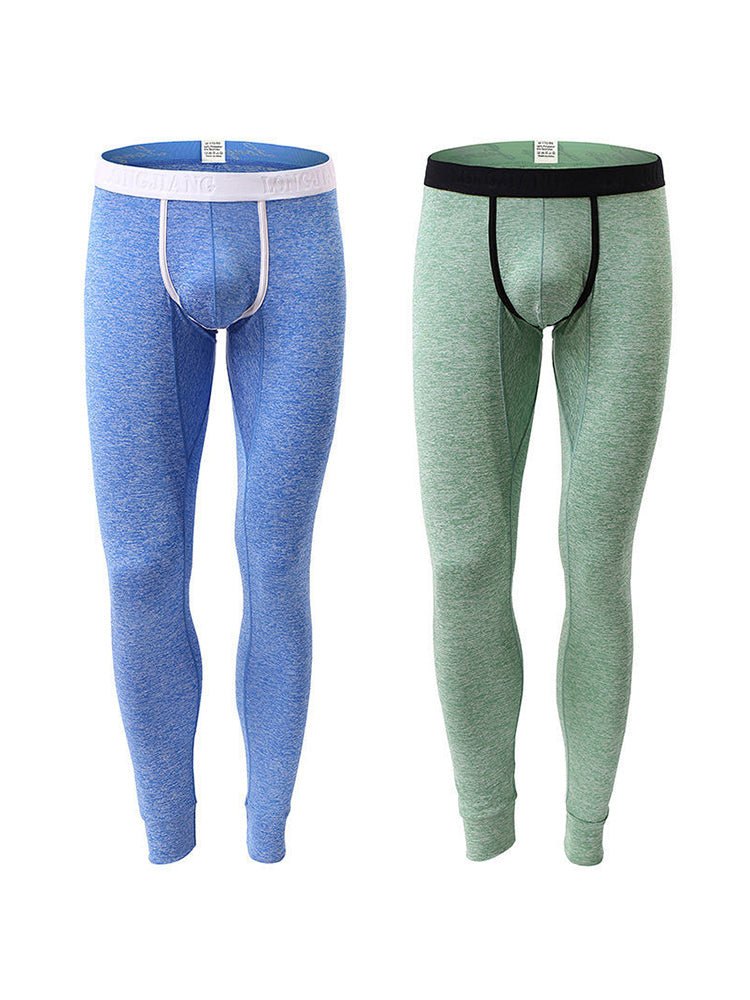 Men's U-Convex Pouch Sexy Base Layer Warm Pants Sleep Pants