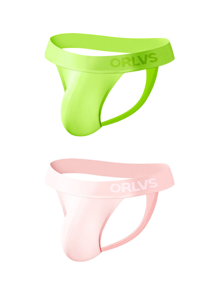 2 Pack Men's Large Pouch Enhancing Modal Breathable Thong