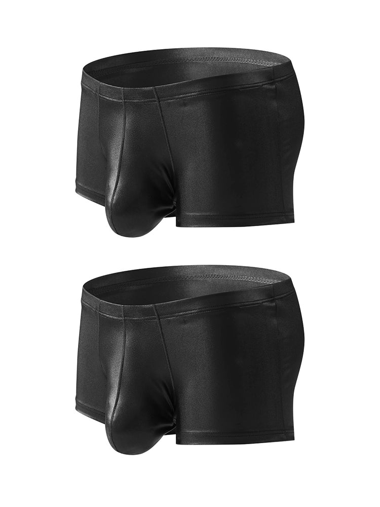2 Pack Men's Big Pouch Performance Sexy Trunks