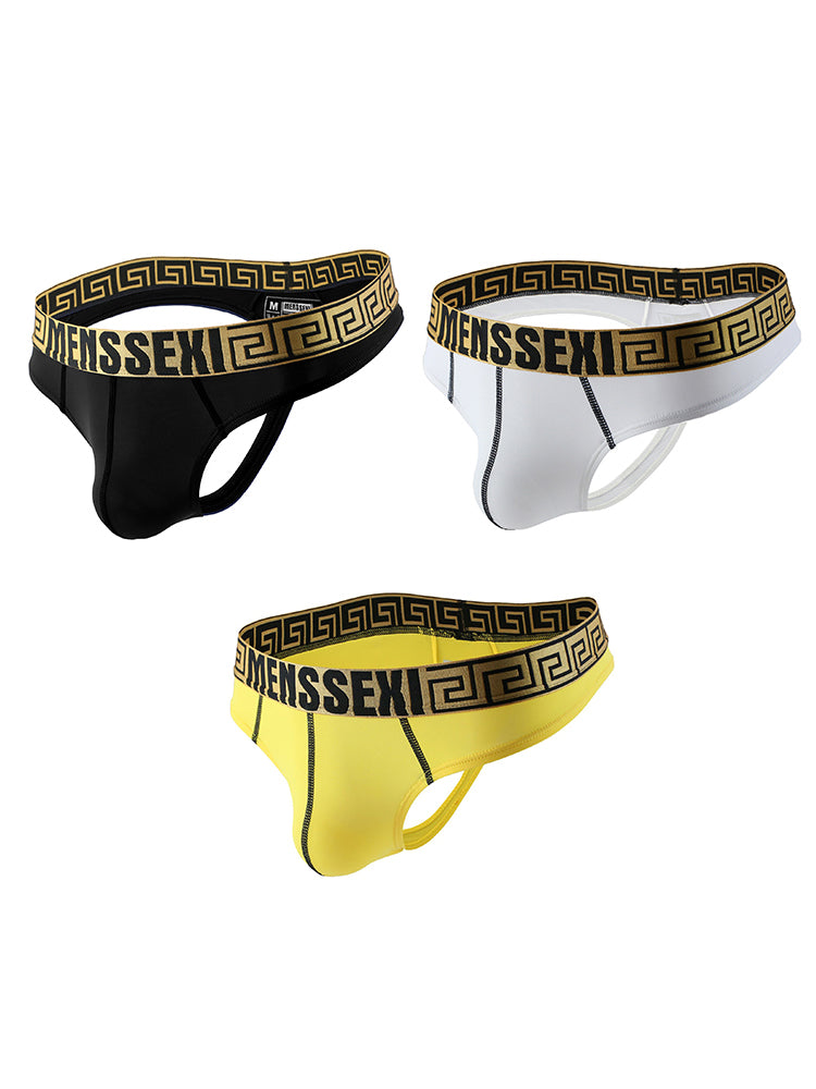 3 Pack Men's Sexy Soft Breathable Seamless Thong
