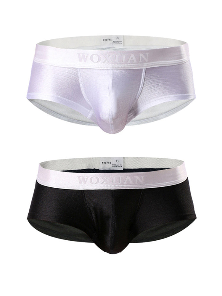 2 Pack Men's Contoured Pouch Sexy Trunks