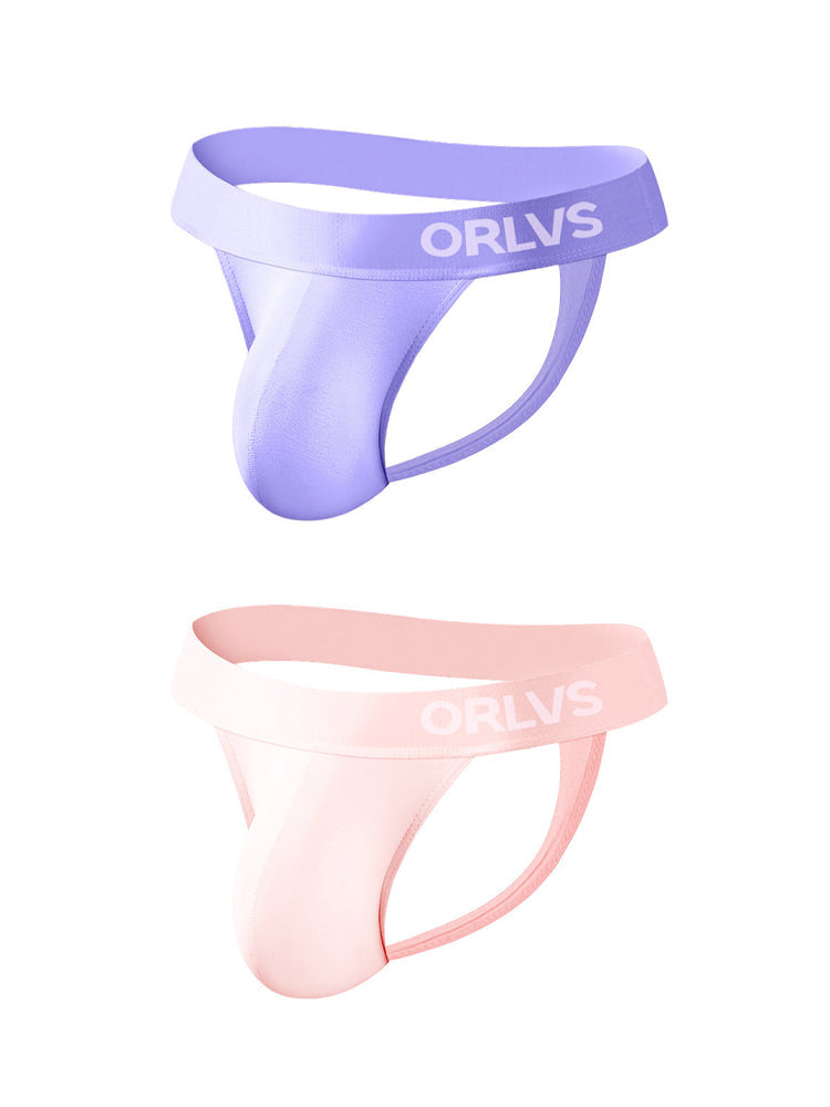 2 Pack Men's Large Pouch Enhancing Modal Breathable Thong