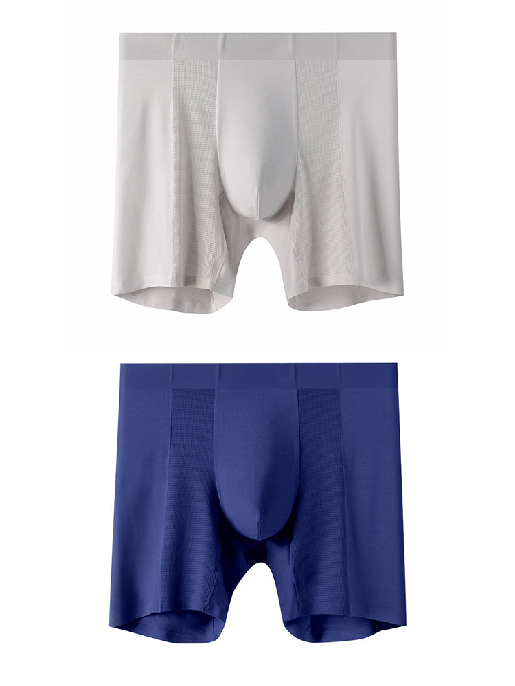 2 Pack Men’s Long Athletic Boxer Briefs