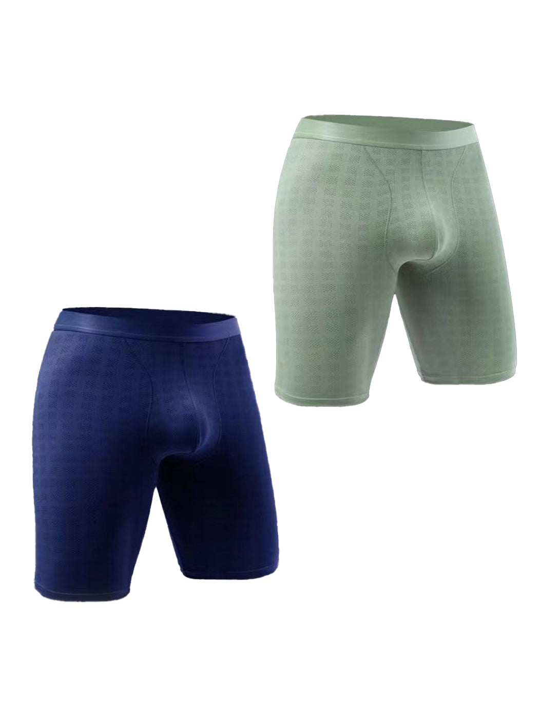 2 Pack Men’s Front Pouch Mesh Boxer Briefs