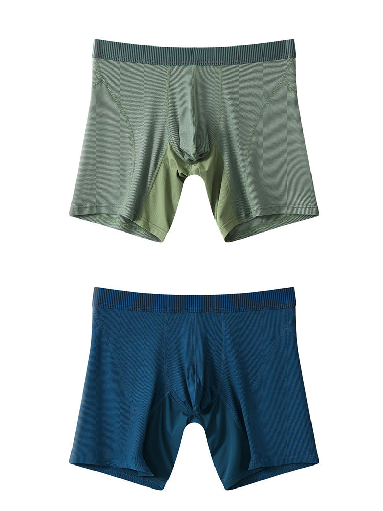 2 Pack Men’s Casual Ice Silk Midway Briefs