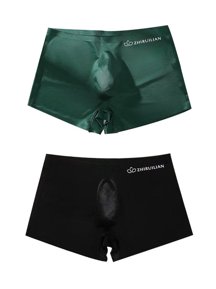 2-pack Men's Translucent Seamless 3D Pocket Trunks