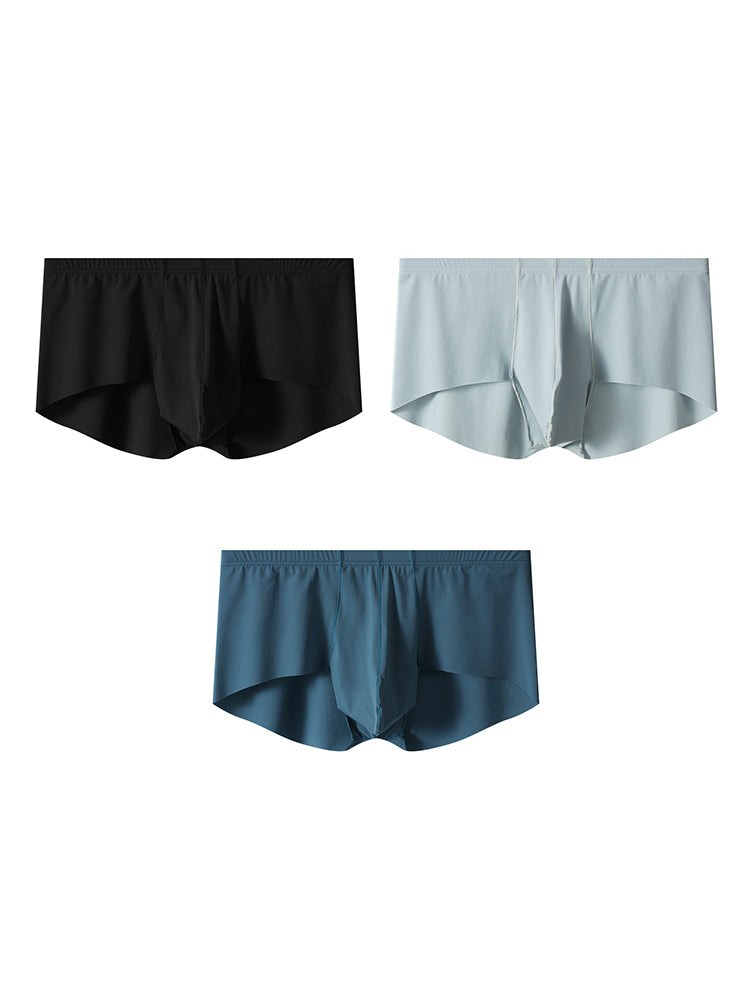 3 Pack Men's Cooling Seamless Trunks